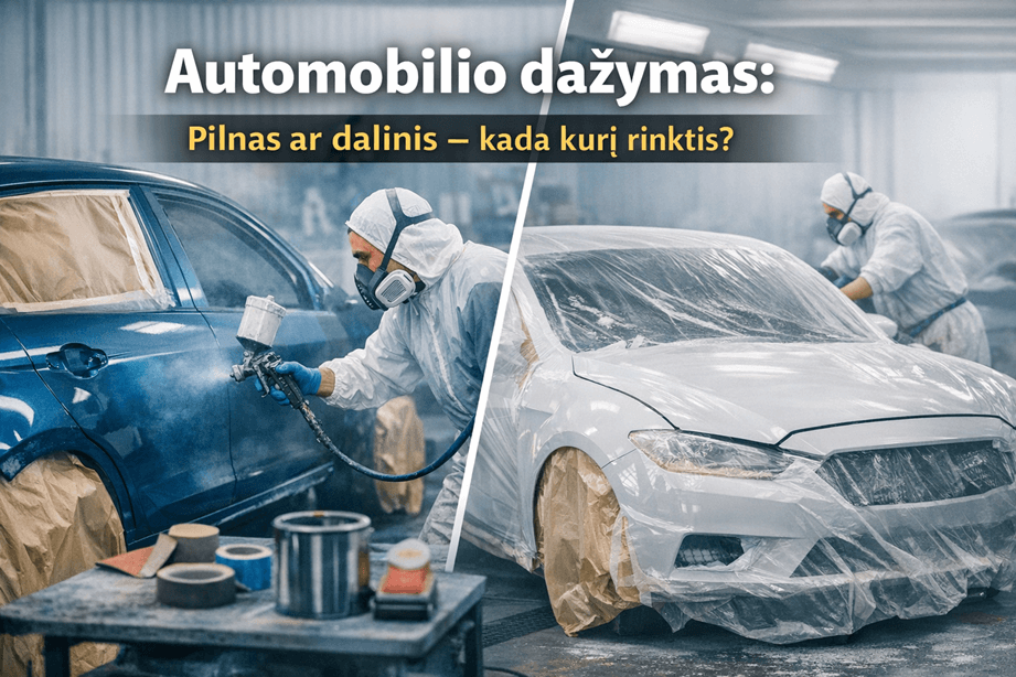 Read more about the article Automobilio dažymas: pilnas, dalinis ar lokalus – kada kurį rinktis?